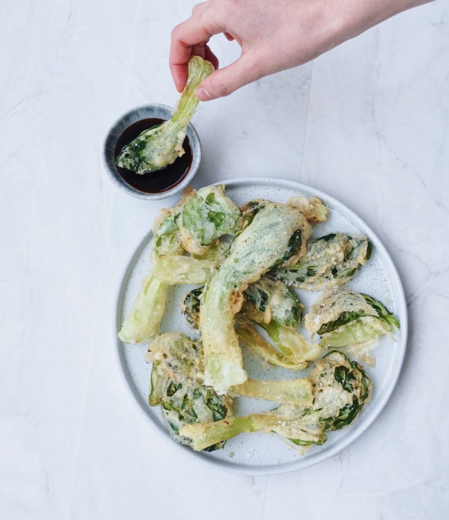 tempura pak choi
