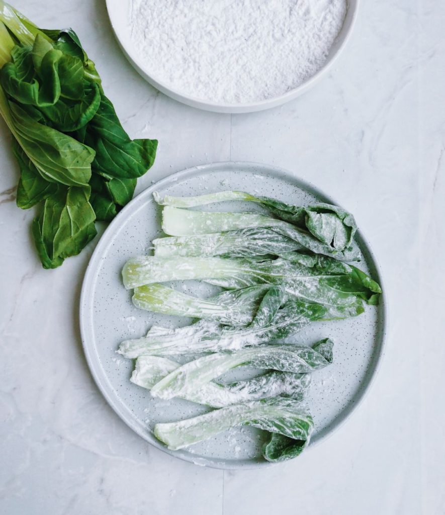 tempura pak choi