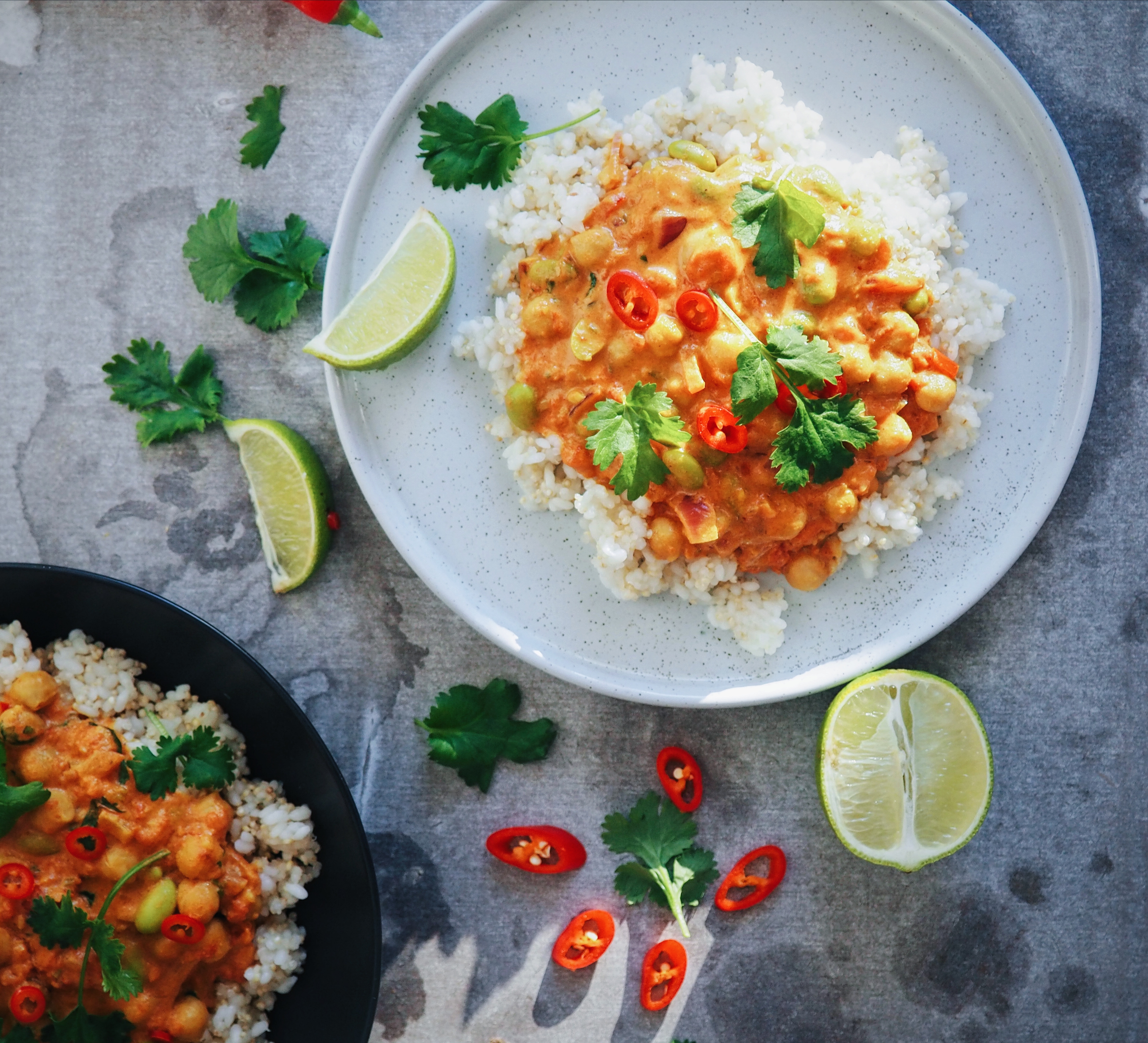 vegaaninen kookoscurry