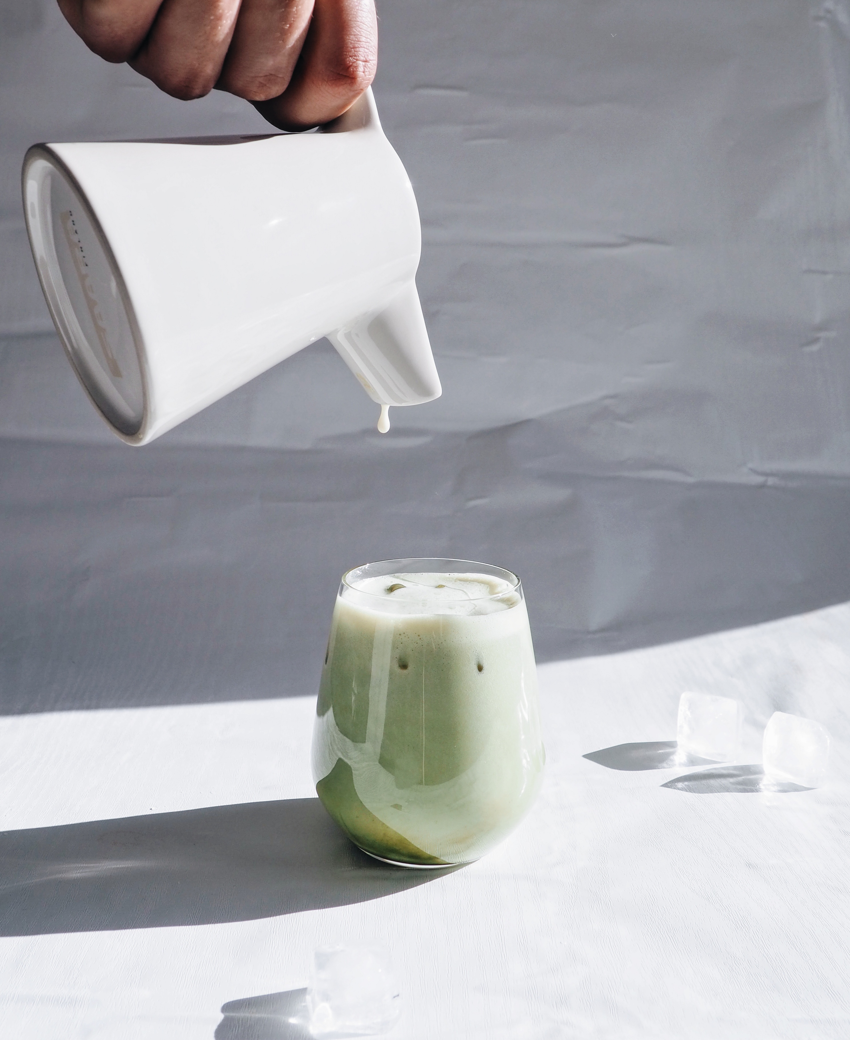 matcha latte jäillä