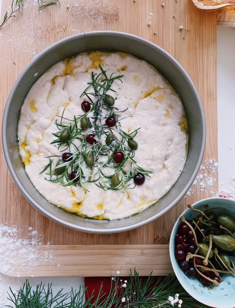 joulukuusi focaccia