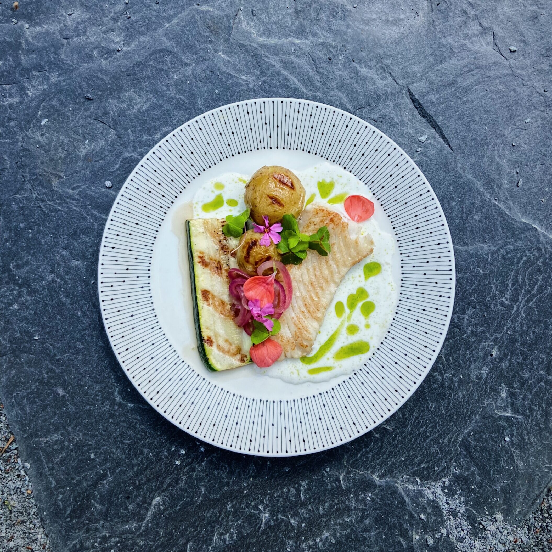 paistettua kuhaa ja piimäkastike