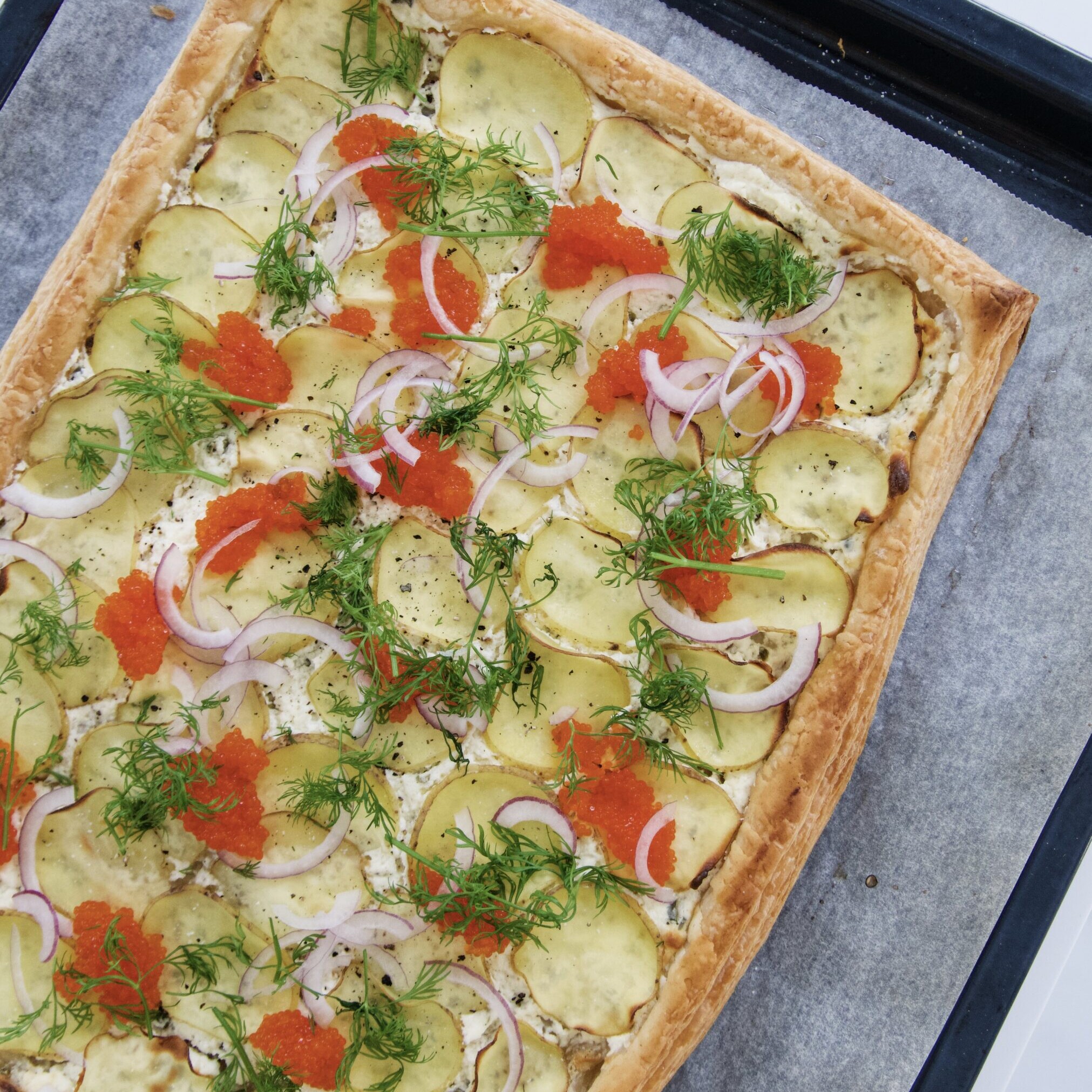 Peruna-lehtitaikinapiirakka