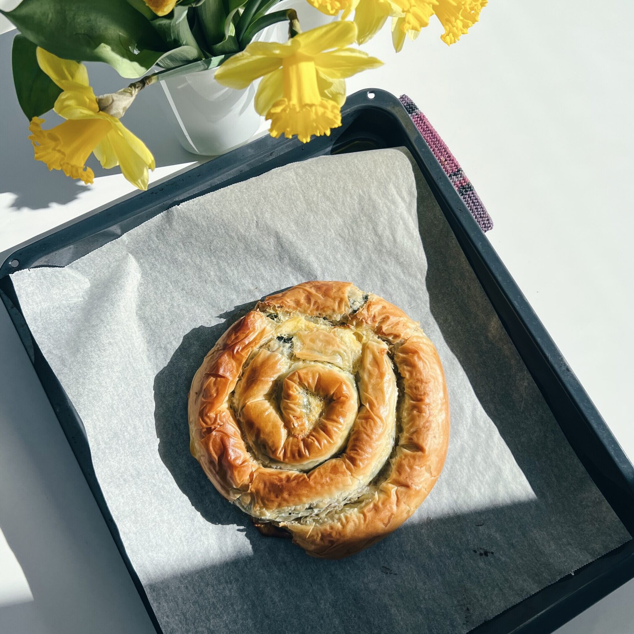 kreikkalainen spanakopita